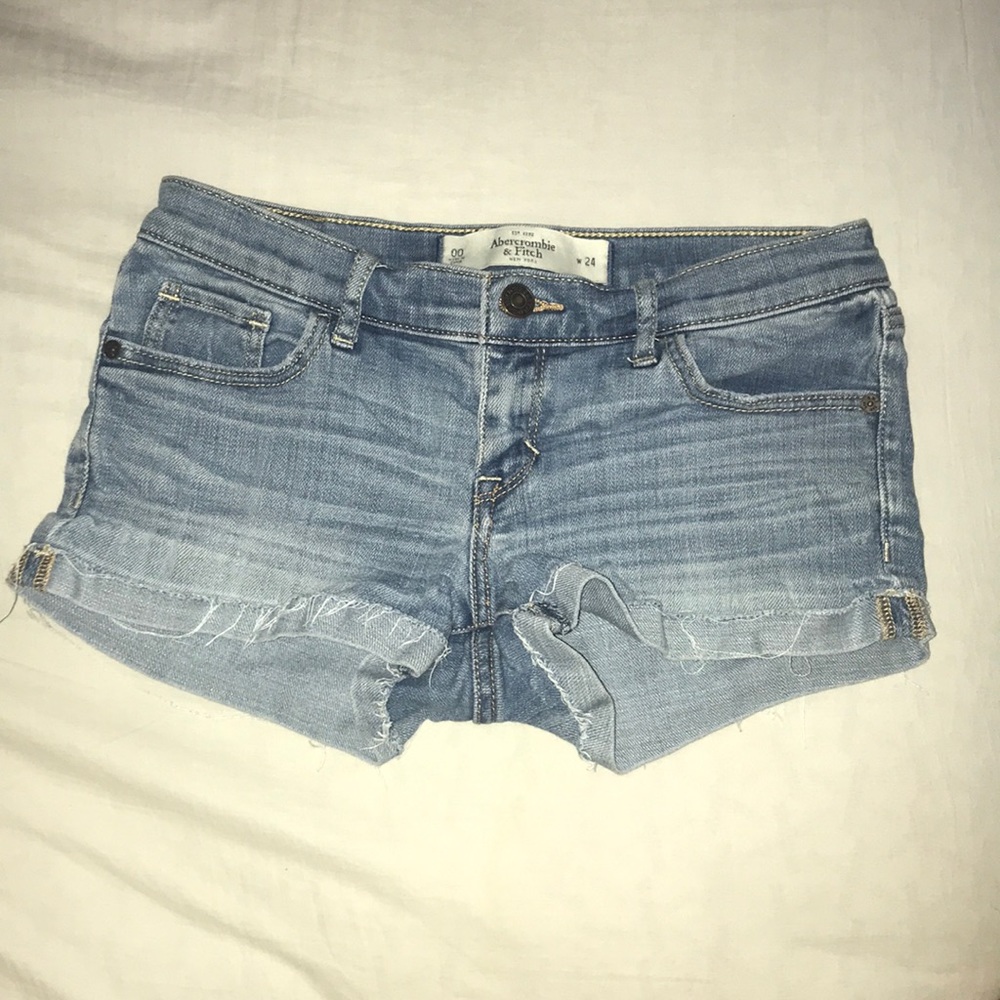 jean shorts from abercrombie